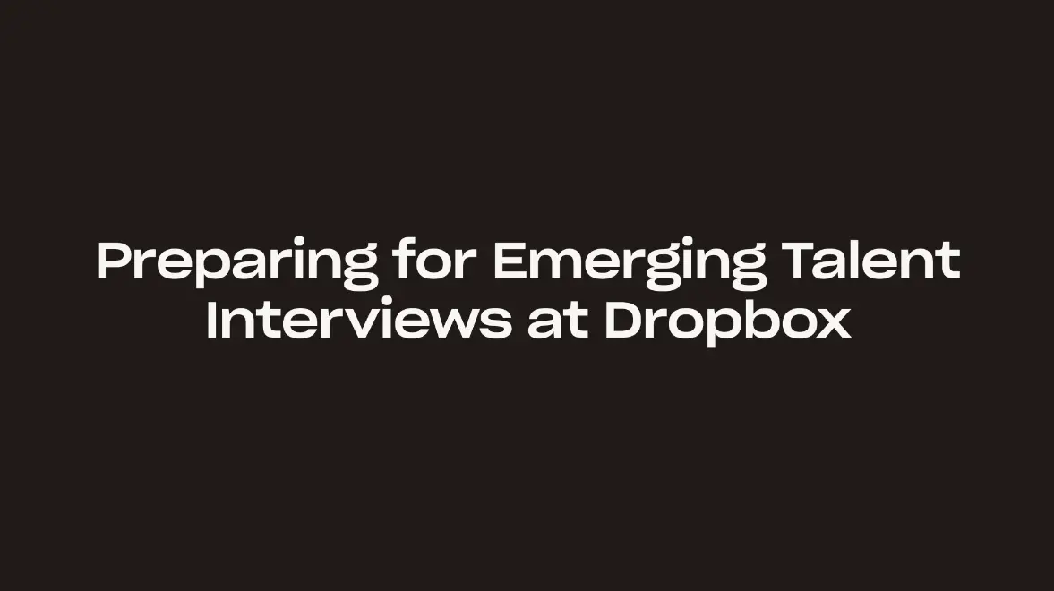 Join Our Emerging Talent Community Jobs Dropbox